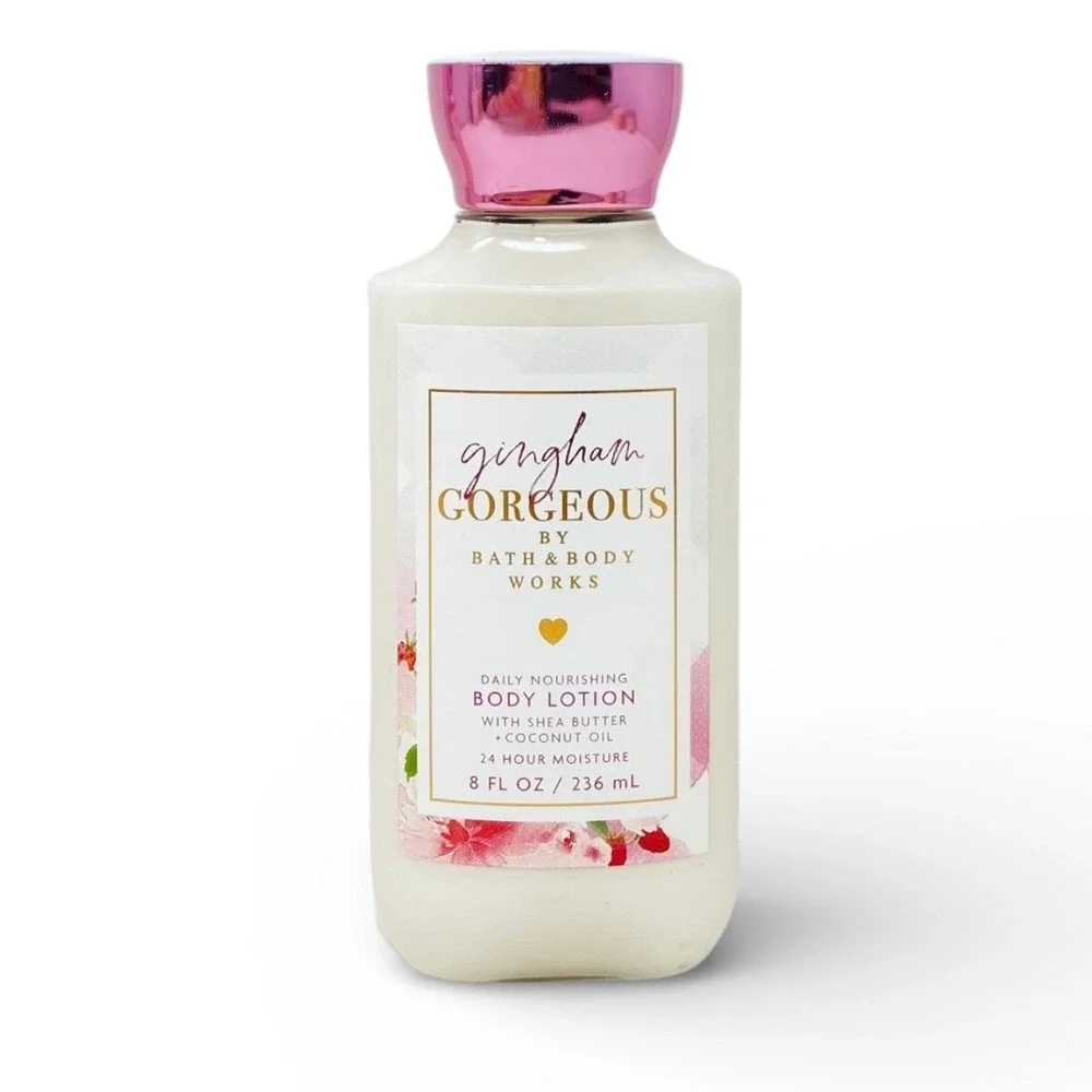 Bath‎ & Body Works Gingham Gorgeous Body Lotion 8oz Shea Butter Coconut Oil